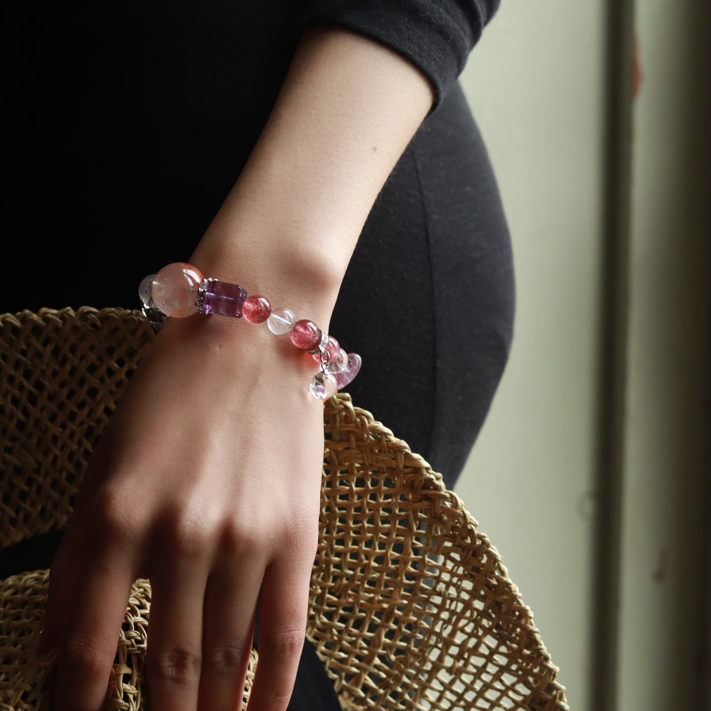 Artisan - Crafted Premium Crystal Jewelry Ensemble - Retro Luxury, Assorted Rare Crystals